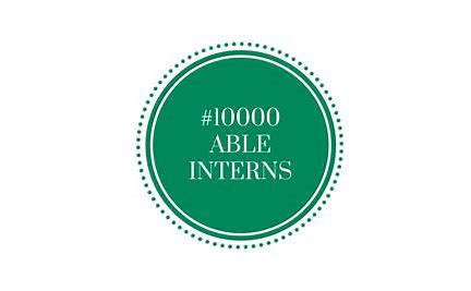 10,000 Able Interns Logo