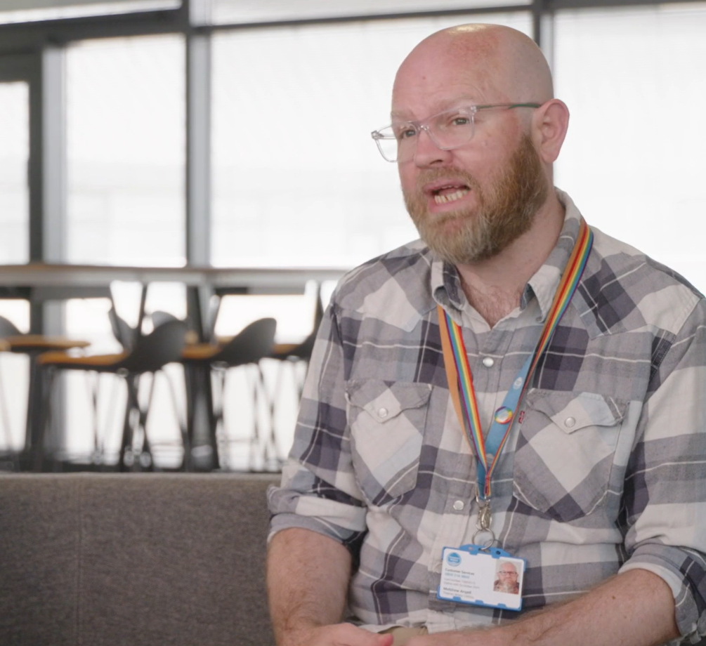 Video capture of a Thames Water colleague being interviewed