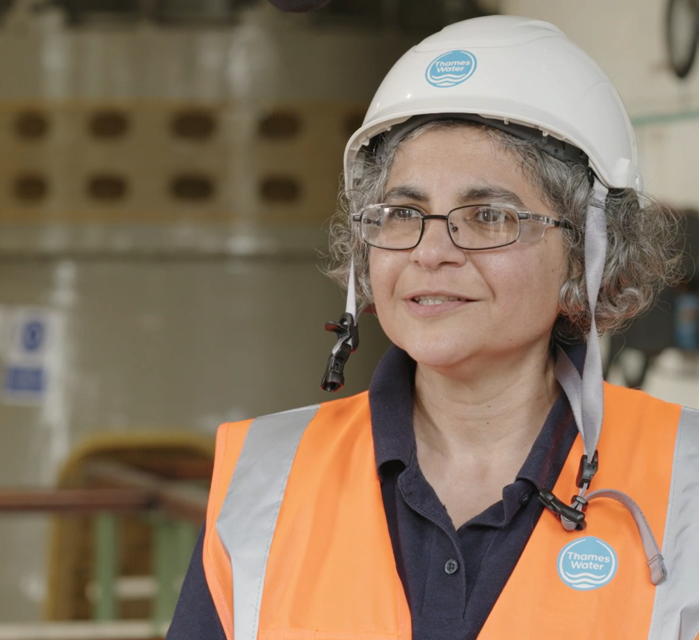 Video capture of a Thames Water colleague being interviewed