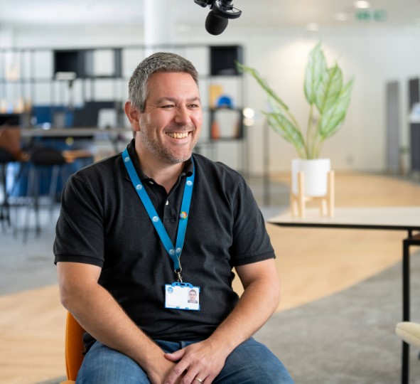 Thames water colleagues smiling