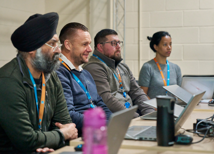 Thames Water digital team in a team meeting