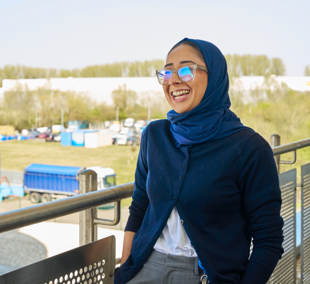 A Thames Water digital colleague smiles while being interviewed