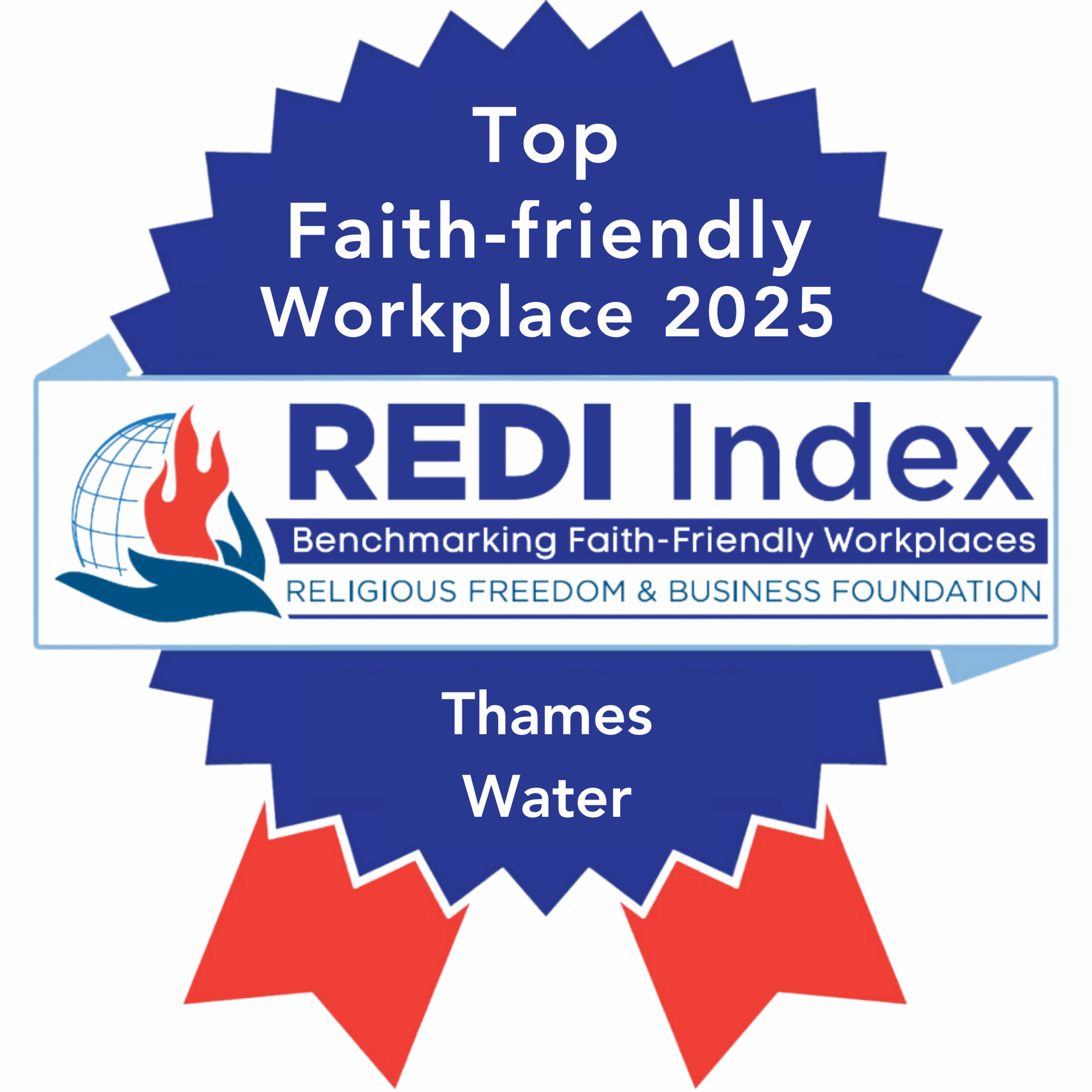 Top Faith-Friendly Workplace REDI Index 2025 Thames Water logo