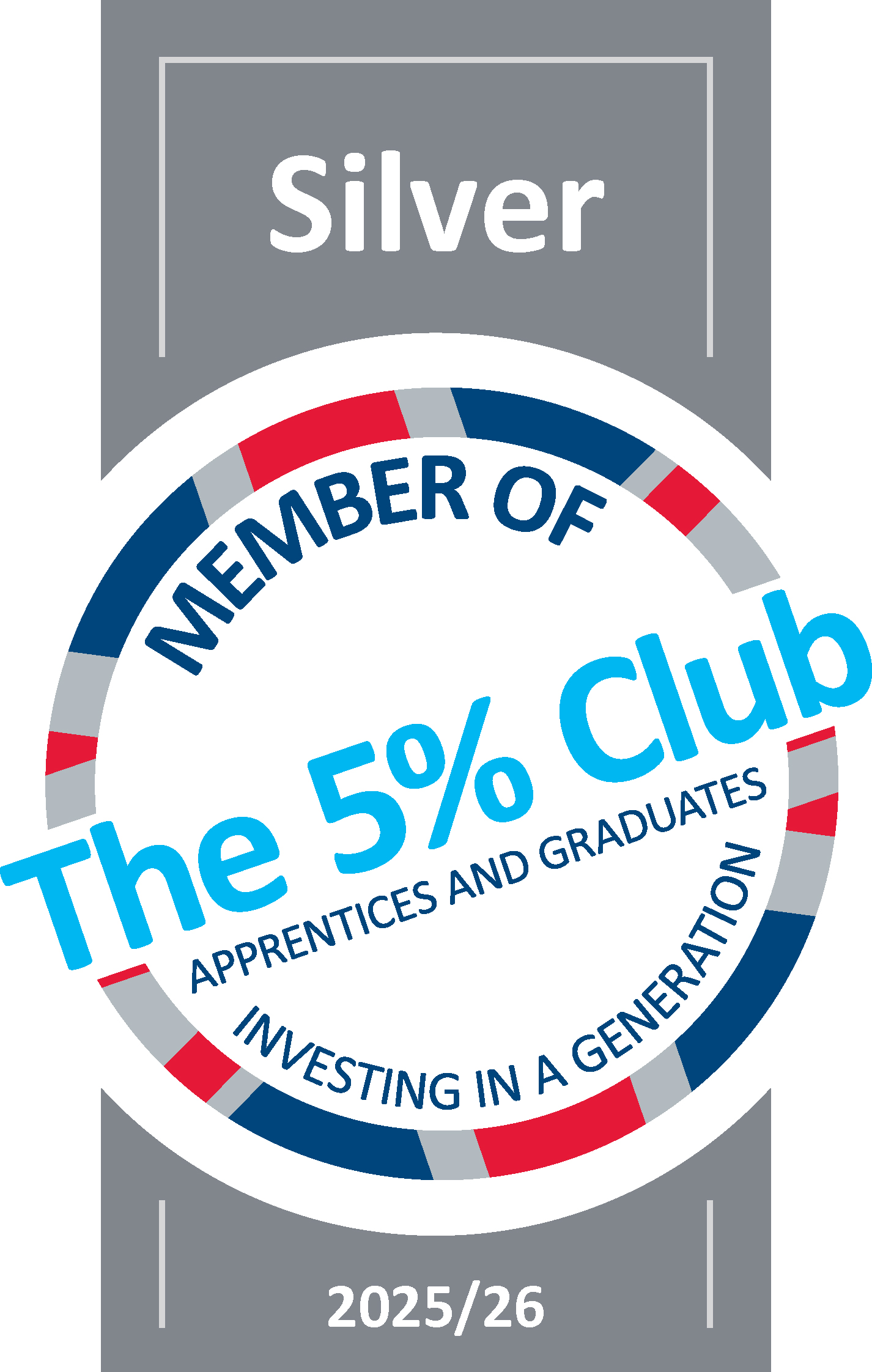 5% Club Silver status badge