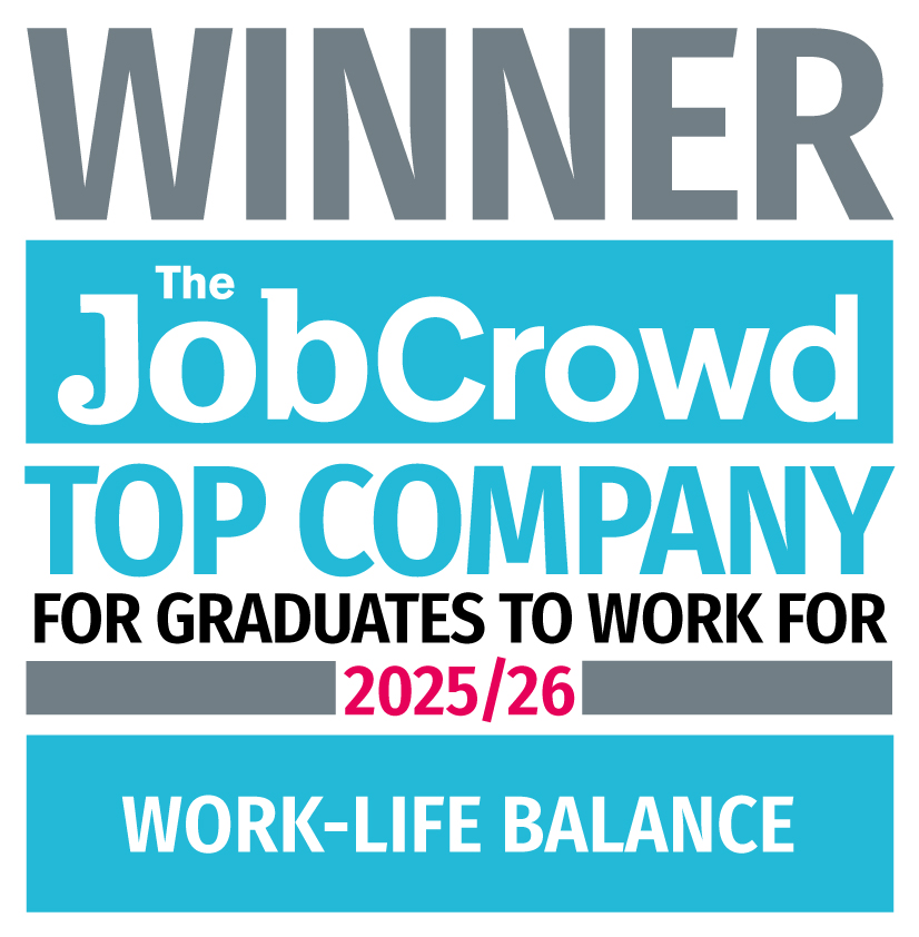 Job Crowd Graduate Winner Work Life Balance Badge 2025