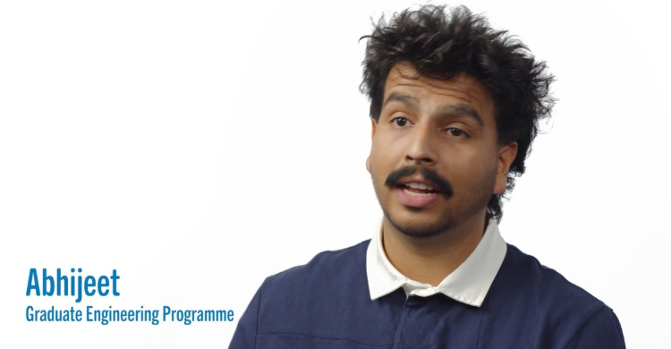 A Thames Water colleague explaining the concept of the value of Take Care